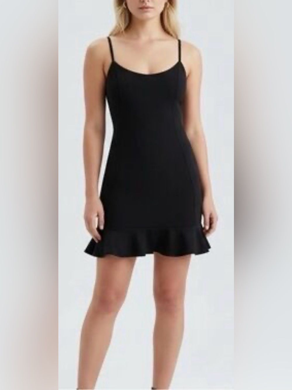 🌸AERIE OFFLINE REAL ME BLACK RUFFLE ATHLETIC DRESS SIZE SMALL🌸
